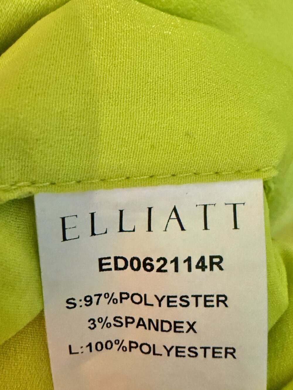 Elliatt x REVOLVE Regan Citrus Lime Green Halter Cut Out Mini Dress size M - Picture 7 of 7